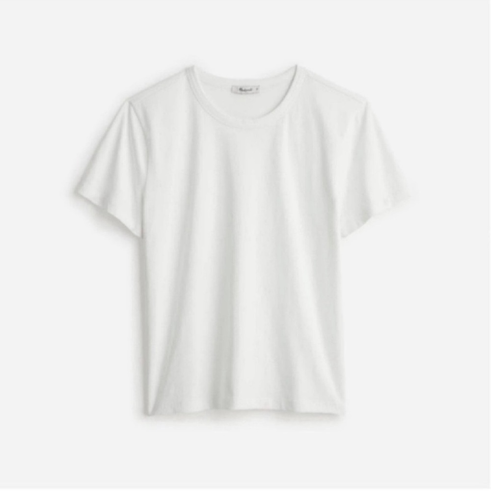 Madewell The Perfect Crewneck Tee in Allday Jersey